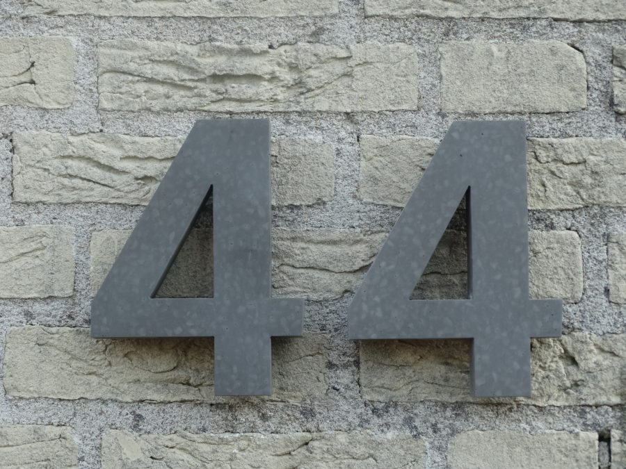Huisnummer modern 0 t/m 9