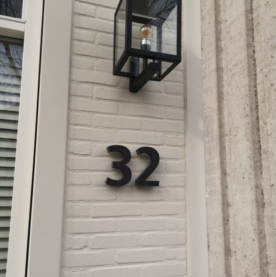 Cijfer 3 (drie) huisnummer 3D 170 mm