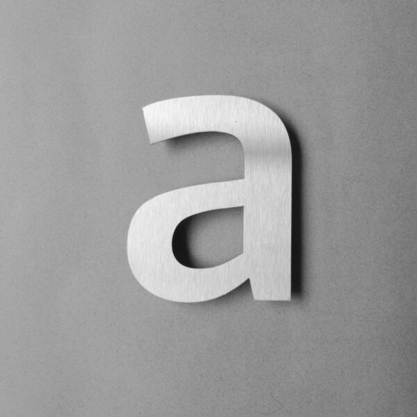 Letter a (klein) XXL RVS 600 mm