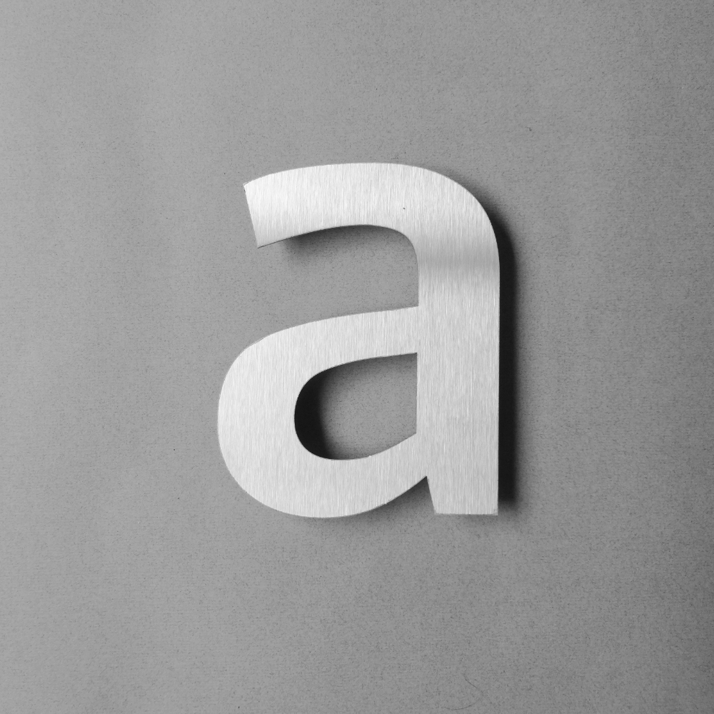 Letter a (klein) RVS