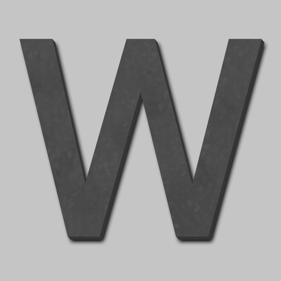 Letter W 3D