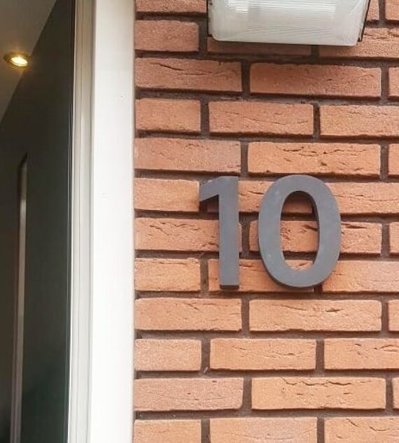 Cijfer 1 (een) huisnummer 3D 170 mm