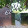 Cijfer 6 (zes) XXL huisnummer RVS 600 mm