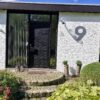Cijfer 9 (negen) XXL huisnummer RVS 600 mm
